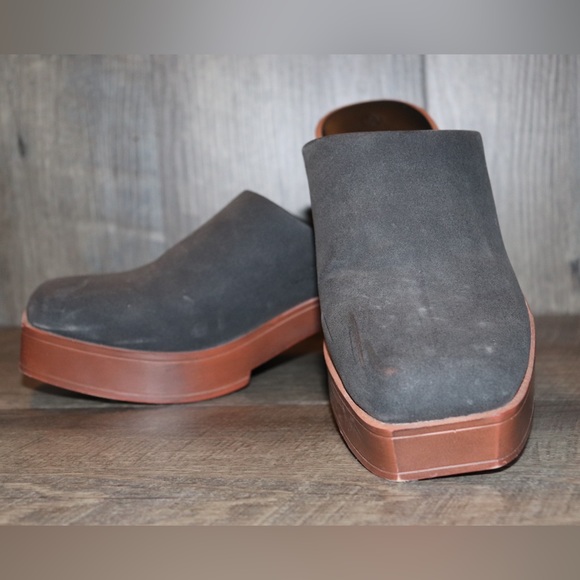 Chunky Block Heel Mules Square Toe Platform Casual Slip-on Slippers Sandals. 6.5 - Picture 3 of 5